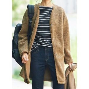 Uniqlo Fuzzy Teddy Fleece Coat